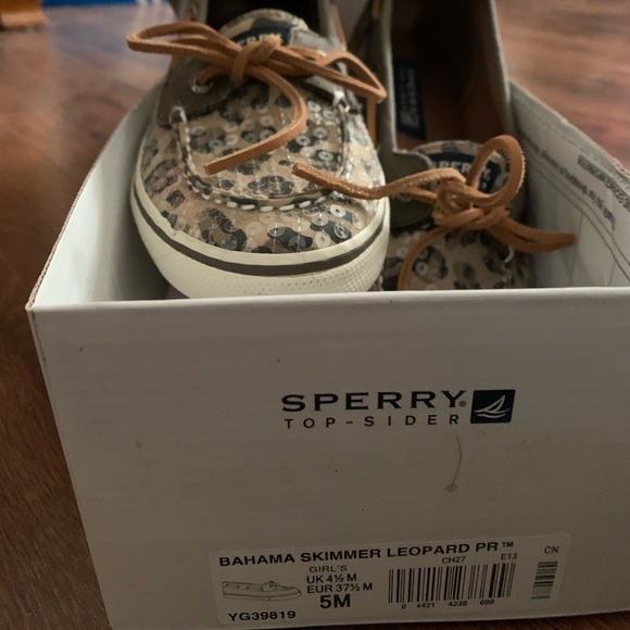 Sperry Leopard Sequin Bahama Skimmer (Sz 5 / 7) - Picture 5 of 5